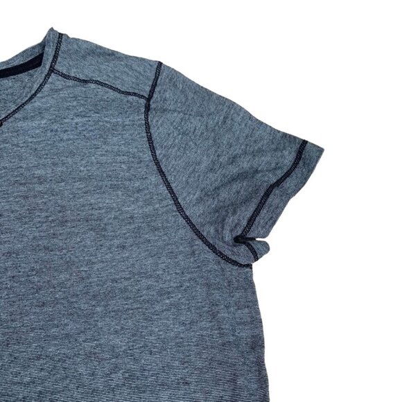 Lauren Ralph Lauren Henley Shirt Women’s Size Large T-Shirt Boho Trim Gray - Picture 4 of 5